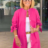 CÉLINA™ - Classy Long Shirt Jacket