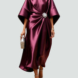 Lona™ Elegant Long Satin Dress