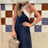 MILLEN™ - Cross Neck Elegance Dress