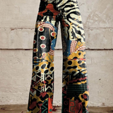 FELICITY™ - Artistic Print Wide-Leg Pants