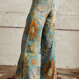 DAISY™ - Vintage Floral Wide-Leg Pants