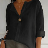 NAYLA™ - Casual V-Neck Blouse