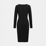 CHARENE™ - Women’s Solid Color PU Leather Patchwork Zipper Bodycon Dress