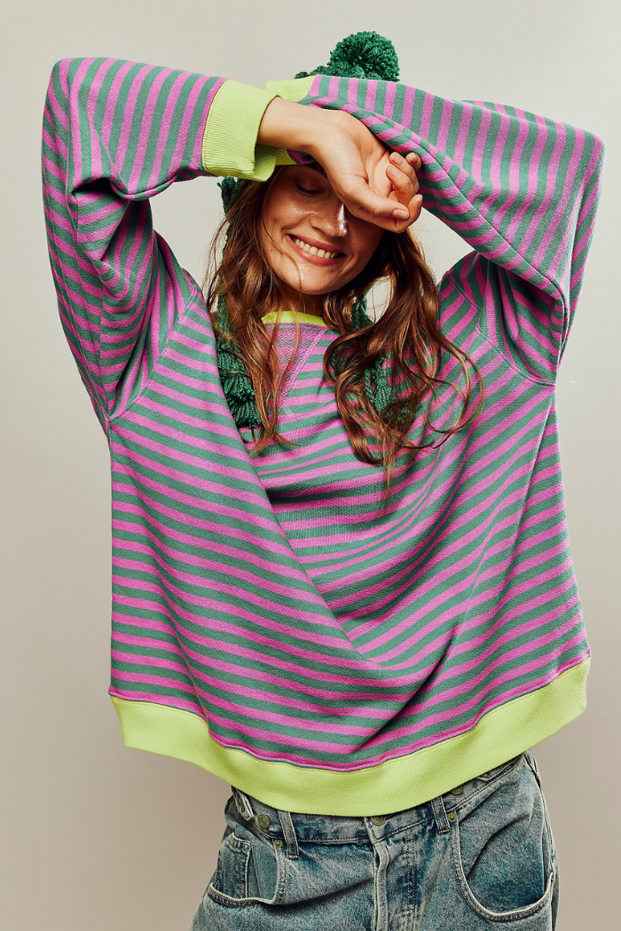 Ashley | Playful Striped Sweater