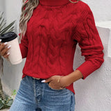 MAIKA™ - Cable Knit Turtleneck Sweater