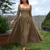 HOLLY™ - Elegant Ruched Tie-Back Sweetheart Neck A-Line Dress for Parties