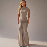 LOLA™ - Elegant Wrap Ruched Bodycon Formal Dress