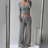 JANA™ - Relaxed Fit Crop Top and Pants Lounge Set