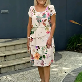FLORA™ – Elegant Spring Midi Dress