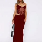 ZWEENA™ - Classy Sleeveless Cut-Out Bodycon Sheer Dress