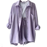 VERA™ – Modern Button-Up Shorts Set