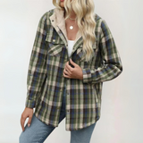 PERESA™ - Casual Long Sleeve Button Front Hooded Coat