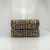 LAVIERA™ - Chic Chain Colored Diamond Shoulder Bag