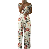 CHYNA™ – Floral Off Shoulder Wrap Jumpsuit
