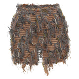 MARIA™ – Chic Fringe Detail High-Waist Mini Skirt
