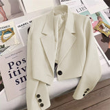 CORALIE™ - Sophisticated Cropped Blazer