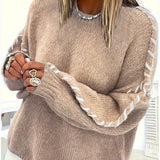KALIYAH™ - Casual Round Neck Long Sleeve Sweater