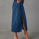 DENISE™ – Classic High-Waist Denim Skirt