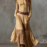 Izabella™ Suede Maxi Dress + Free Belt
