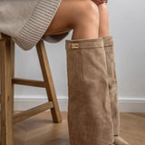 ARABELLA™ - Khaki Suede Boots