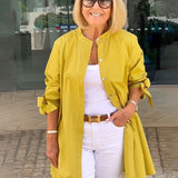 CÉLINA™ - Classy Long Shirt Jacket